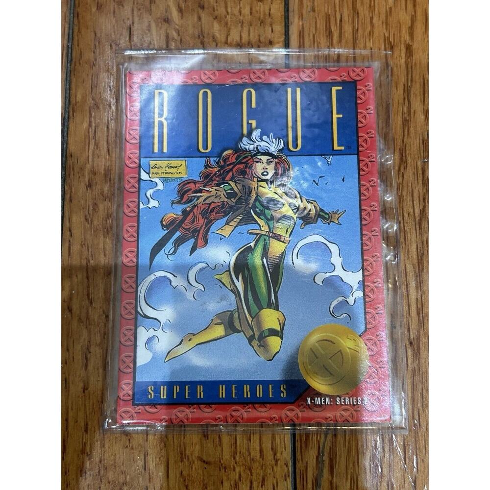 1993 Marvel X-Men Series 2 ROGUE TOYBIZ TOY BIZ VARIANT PROMO CARD, #27 - SkyBox